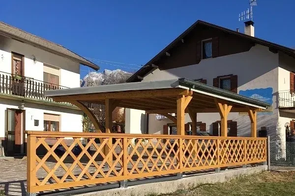 copertura in legno di abete