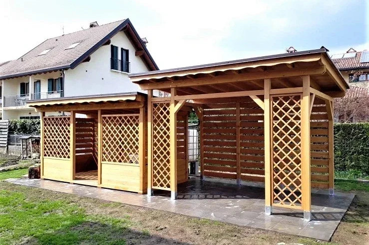 pergole in legno di pino nordico