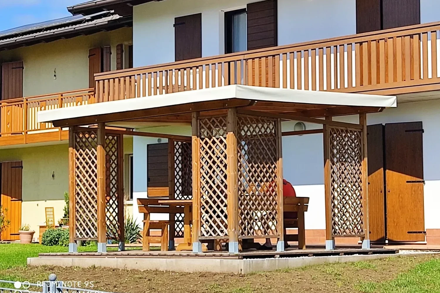 pergola in pino nordico autoclave