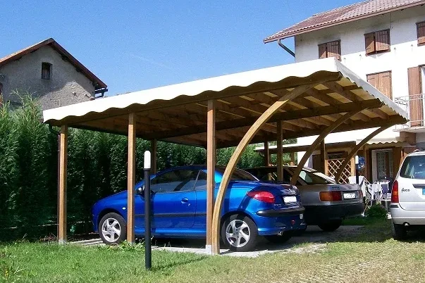 struttura per ricovero auto posto doppio in legno di pino nordico